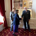 House Representative, Helen Head, congratulating Richard Williams after the signed Concurrent Resolution honoring the VSHA on its 50th anniversary.